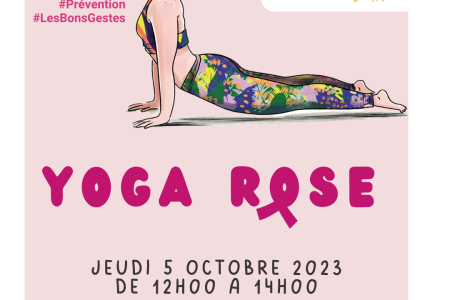 affiche yoga rose